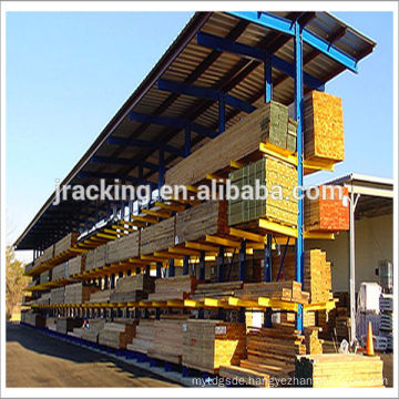 Roof supporting rainproof snowproof Hot Dip Galvanized cantilever racking using outdoors